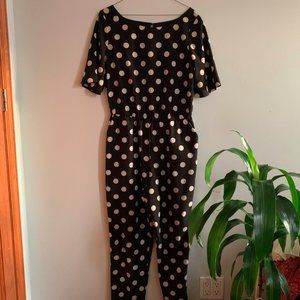 Polka Dot Jumpsuit Anthropologie Corey Lynn Carter